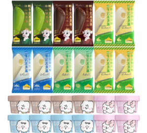 ￥2.3/件！認養(yǎng)一頭牛A2鮮牛乳兒童冰淇淋組合24件 共1220g