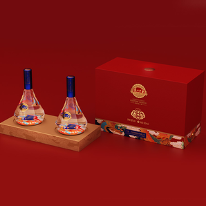 瀘州老窖 龍鳳鑾 52度濃香型白酒500mL*2瓶禮盒裝 贈禮袋