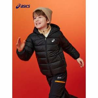 Asics 亞瑟士 25年冬季新款 中大童連帽輕薄羽絨服外套（120~175cm） 多色