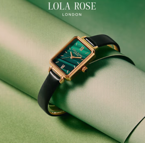 復(fù)古孔雀綠！Lola Rose 羅拉玫瑰 小綠表復(fù)古小方盤腕表 LR2136