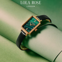 復(fù)古孔雀綠！Lola Rose 羅拉玫瑰 小綠表復(fù)古小方盤腕表 LR2136