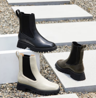 經(jīng)典切爾西靴造型！Clarks 其樂(lè) StaysoRise 潮思系列 女士真皮切爾西短靴 261747114