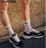 斯凱奇最經(jīng)典熊貓鞋！Skechers 斯凱奇 D'LITES系列 女子經(jīng)典熊貓鞋老爹鞋 11959