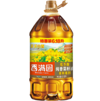 香滿園 天天谷香 非轉(zhuǎn)基因物理壓榨 純香菜籽油 6.18L