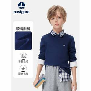 NAVIGARE 意大利小帆船 秋季新款男童長袖T恤 多色 120~165碼