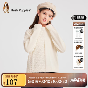 Hush Puppies 暇步士 男女童經(jīng)典款時尚百搭線衣 HPSQND45CW995