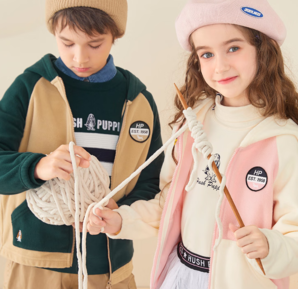 Hush Puppies 暇步士男女童搖粒絨連帽外套（105~160碼）3色