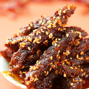 四川特產(chǎn)！譚八爺  麻辣牛肉50g*6袋