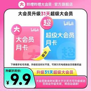 bilibili 嗶哩嗶哩 升級超級大會員 1個月（支持電視/電腦/手機/平板）