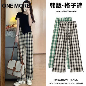線下商場知名女裝品牌！ONE MORE 文墨 2025秋季新品 女士韓系顯瘦抽繩兩穿束腳褲