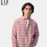 2025春季新款 ！Gap 蓋璞 男士美版基礎(chǔ)款純棉長袖襯衫 488512