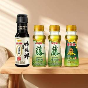 金龍魚 味極鮮特級醬油150ml+藤椒油70ml*2+花椒油70ml