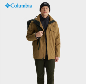 Columbia 哥倫比亞 男子銀點三合一防水沖鋒衣 WE8497