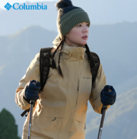 Columbia 哥倫比亞 TIPSOO LAKE 女子銀點(diǎn)抓絨拼接內(nèi)膽三合一防水沖鋒衣