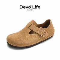 Devo Life 的沃 情侶款包頭勃肯鞋  66008