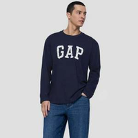 Gap 蓋璞 2025秋季新款 男女logo純棉寬松圓領(lǐng)長袖T恤 786274