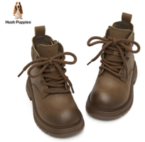 舒適兼具造型感！Hush Puppies 暇步士 25新款 輕戶(hù)外兒童馬丁靴 HP4909003（26-37碼）
