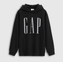 Gap 蓋璞 25年秋季新款 男女大Logo印花套頭連帽抓絨衛(wèi)衣 786923