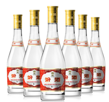 杏花村 汾酒 黃蓋玻汾 53度 清香型白酒475mL*6瓶
