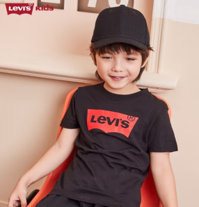 親膚透氣！Levi's 李維斯 兒童100%純棉短袖T恤（110~160碼）