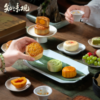 中華老字號！知味觀 花間碧月·玲瓏影月餅禮盒 435g