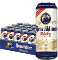 德國原裝進口！Benedikeiner 百帝王 修道院經(jīng)典小麥白啤酒 500ml*24聽