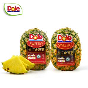 菲律賓進口，Dole 都樂 無冠金菠蘿 900g*2只