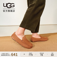 UGG Ascot阿斯科特 男士舒適平底圓頭純色休閑樂(lè)福鞋 1115149