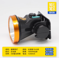 知宅 充電式LED強(qiáng)光頭燈