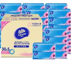 0.84元/包！Vinda 維達(dá) 超韌系列抽紙 S碼 3層*100抽*30包