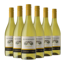 干露酒廠 Conchay Toro 珍藏級(jí)霞多麗干白葡萄酒750mL*6瓶整箱裝