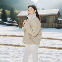 可鹽可甜，風(fēng)格百變！Tanboer 坦博爾 女士短款襯衫領(lǐng)輕薄羽絨服TBF330226D 多色