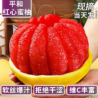 現(xiàn)摘現(xiàn)發(fā)！淘工廠 正宗福建平和紅心蜜柚 凈重4.5斤 約2-3個(gè)