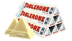 秒杀价59.9元！TOBLERONE瑞士三角白巧克力含蜂蜜及巴旦木糖100g*6(瑞士进口)