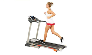 Sunny Health & Fitness 家用静音跑步机可折叠 3档坡度调节 入门佳选品质保证 SF-T4400
