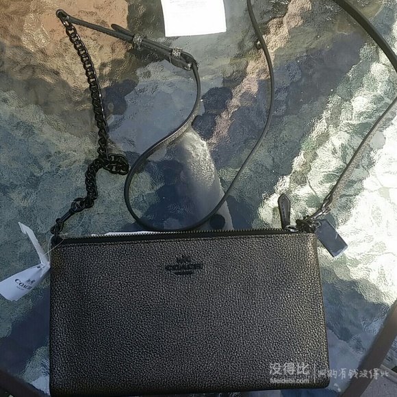 COACH 蔻驰 Embossed Txt 女士时尚链条挎包