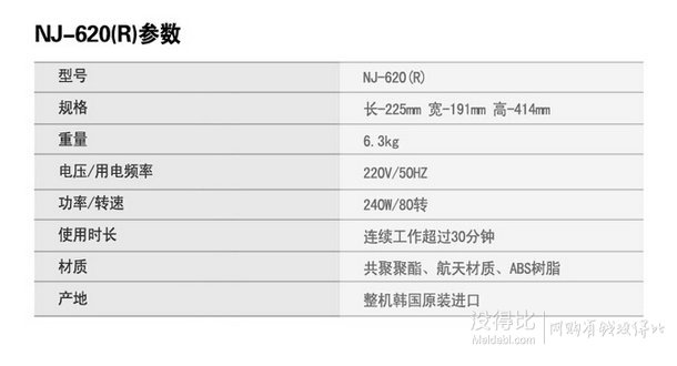  金喜善代言！NUC 恩优希 NJ-620R 原汁机 