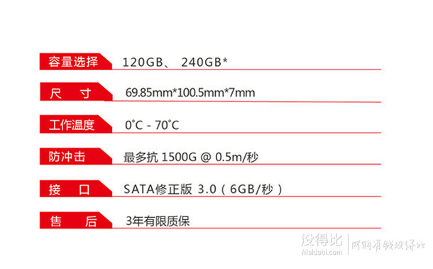 SanDisk 闪迪 加强版 120G SATA3 固态硬盘 299元包邮