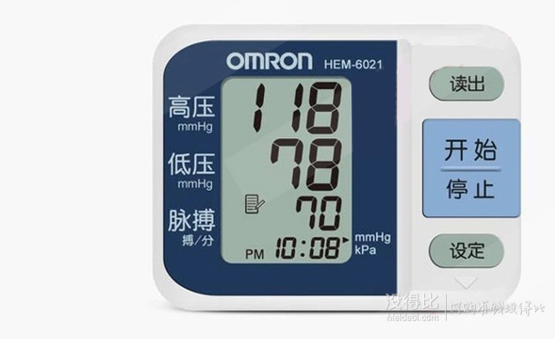 百元差价有赠品！Omron 欧姆龙 HEM-6021 电子血压计（腕式）199元包邮（赠罗布麻茶原叶）