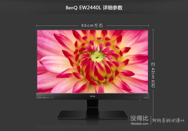 新低价！BenQ 明基EW2440L    24寸MVA广视角液晶显示器959元包邮（1049- 90）