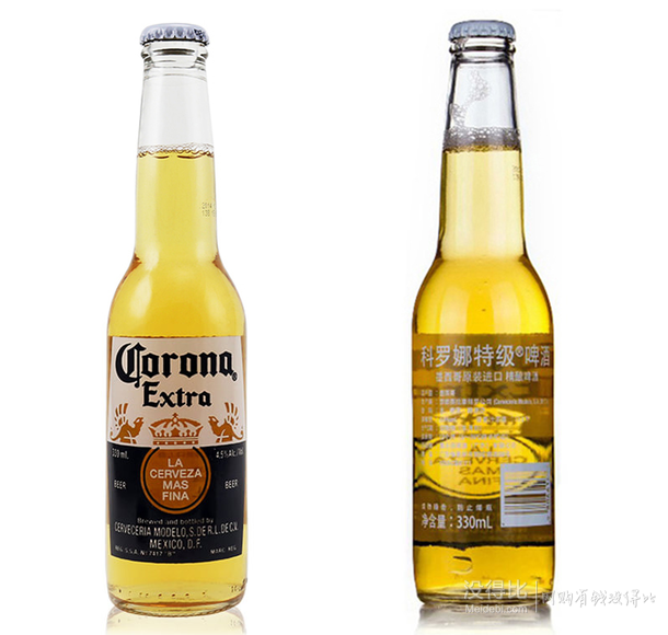 华东站：墨西哥原装进口 CORONA/科罗娜 啤酒  330ml*24瓶/箱 98.4元（199-100.6）