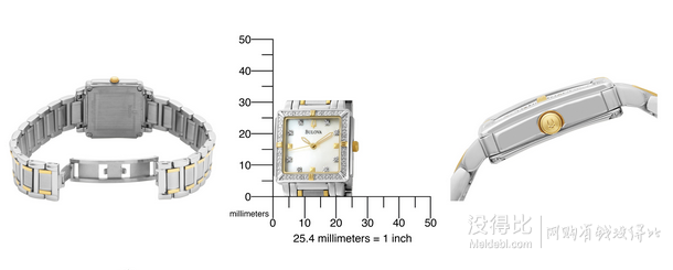 Bulova 宝路华 女士时尚镶钻腕表 98R112