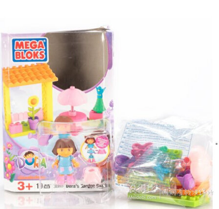 MEGA BLOKS 美高 积木拼插玩具 Dora's Garden Gazebo朵拉的花园露台    20元/件(2件40元)