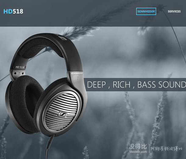 SENNHEISER 森海塞尔 HD518 开放式头戴耳机 399元+61.5元运费