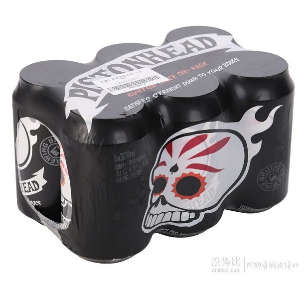 Pistonhead 骷髅头 窖藏莱格啤酒(六联包)330ml  69元