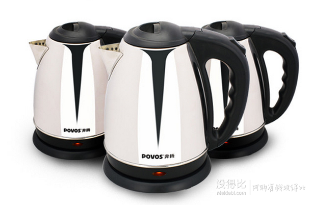 POVOS 奔腾 PK1598T 电水壶 银色 1.5L    