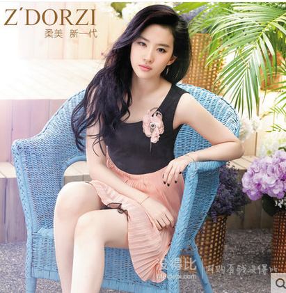 多款推荐：zdorzi/卓多姿   修身甜美勾花蕾丝雪纺连衣裙   29.9元