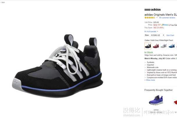 凑单亲子鞋！adidas阿迪达斯 Originals 小童款 SL Loop 运动鞋