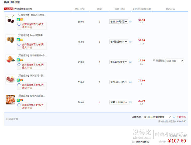 0点补货：华南生鲜水果  满200-100神券 免费领取（另有1分钱鸭子）