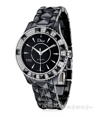 christiandior迪奥diorviii女士镶钻自动机械手表cd1245e1c001